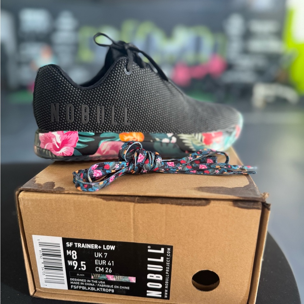 NOBULL Women's Black Floral Sneakers
